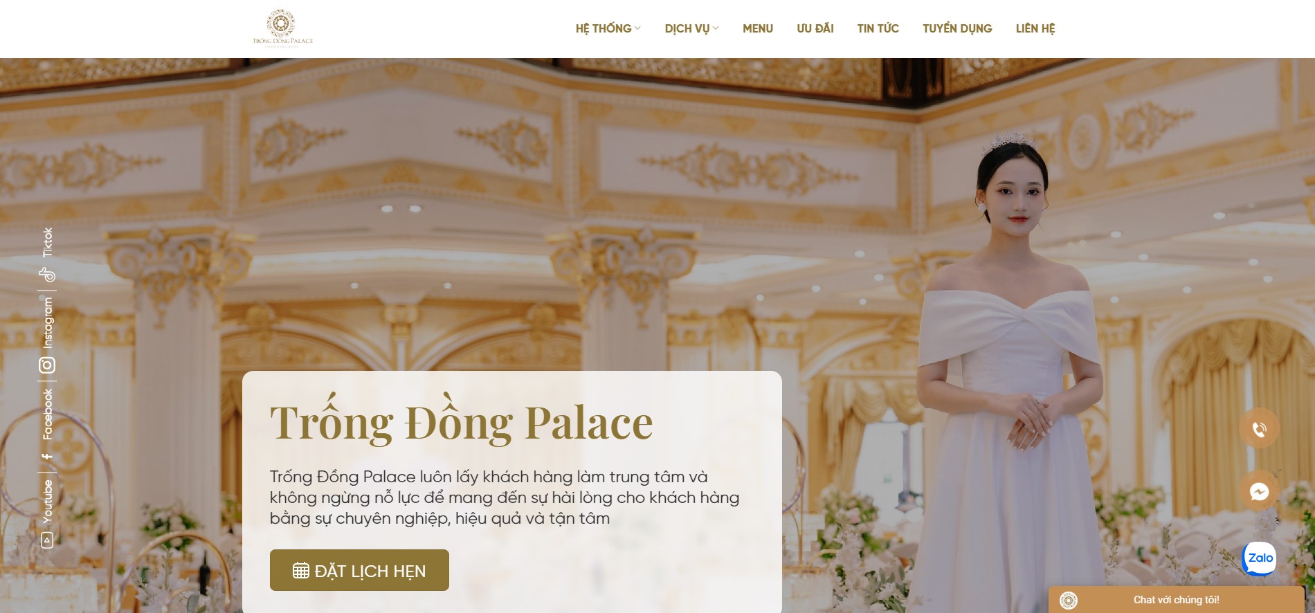 Trống Đồng Palace — Đón chào Website Trống Đồng Palace 2024- diện mạo mới ấn tượng