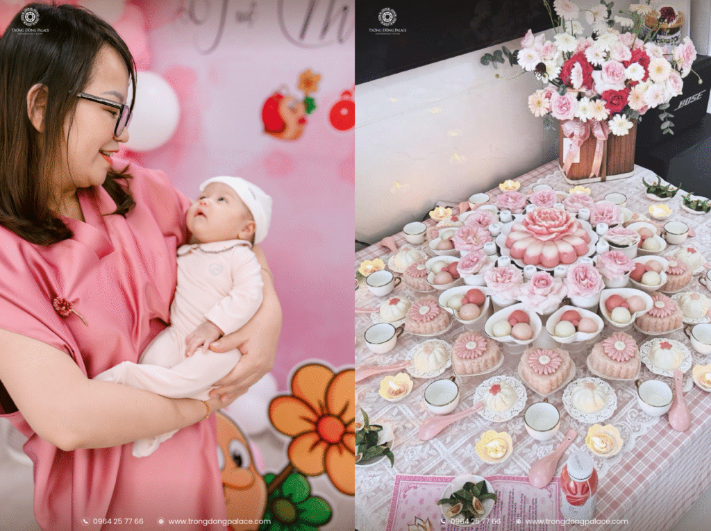 Tổ chức tiệc đầy tháng